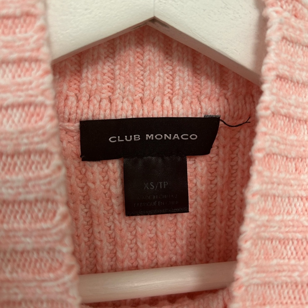 Club Monaco Cropped Knit Ribbed Sweater - Picture 5 of 7